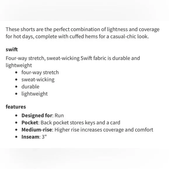 Lululemon Women’s Spring Break Away Short In Dottie Dash White Black Size 4 GUC - Picture 7 of 7